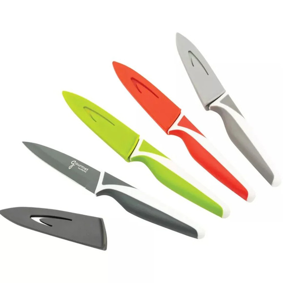❤️ NEW Starfrit Set of 4 Paring Knives in Multicolored - Picture 3 of 9